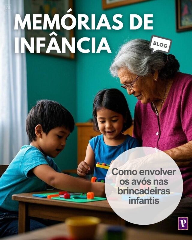 Avós e netos brincando juntos, compartilhando momentos de diversão e aprendizado.