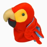 Fantoche Arara Pequeno Em Tecido Luqueta