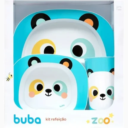 Kit De Refeição Panda Animal Fun Buba