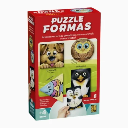 Puzzle Formas Quebra-cabeça 34PÇS Grow