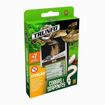 Jogo Super Trunfo Cobras e Serpentes Grow