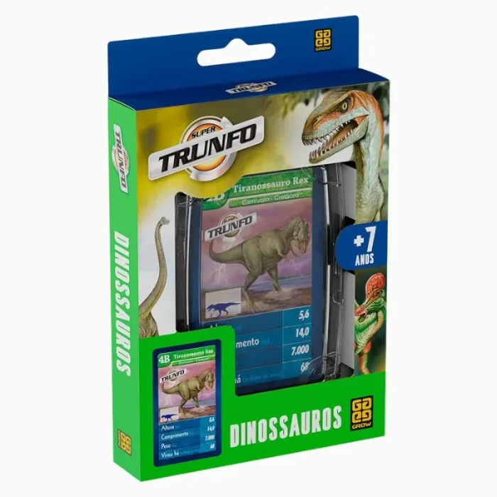 Jogo Super Trunfo Dinossauros Grow - Imagem 1