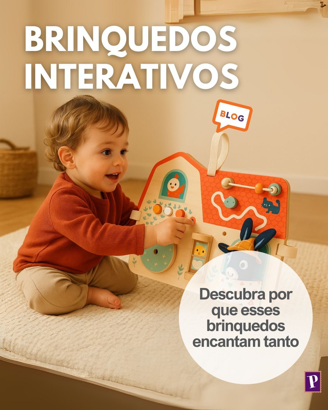 Brinquedos interativos para crianças
