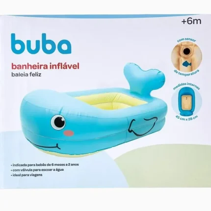Baleia Feliz Banheira Inflável 15L Buba