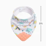 Babador Abelha e Arco-Iris Bandana Com Mordedor Buba - Imagem 6