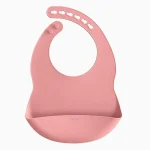 Babador com Pega Migalhas Gumy Rosa Buba - Imagem 4