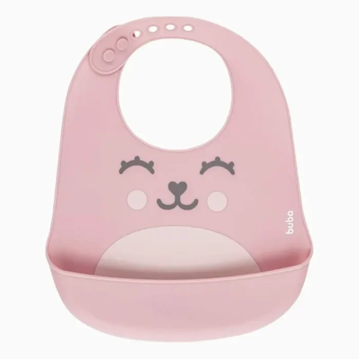 Babador com Pega Migalhas Gumy Rosa Buba - Imagem 5