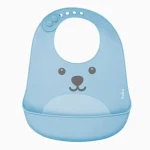 Babador com Pega Migalhas Gumy Azul Buba - Imagem 5