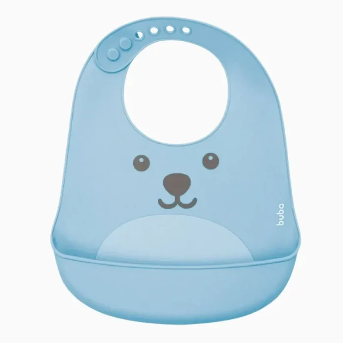 Babador com Pega Migalhas Gumy Azul Buba - Imagem 5