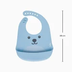Babador com Pega Migalhas Gumy Azul Buba - Imagem 6