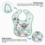 Babador Lêmure Impermeável Com Bolso Buba - Imagem 6