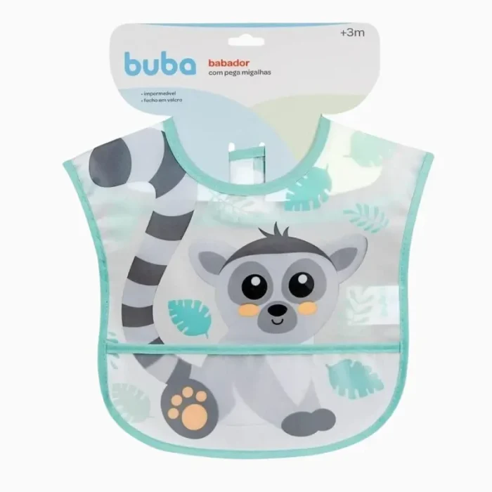 Babador Lêmure Impermeável Com Bolso Buba - Imagem 1