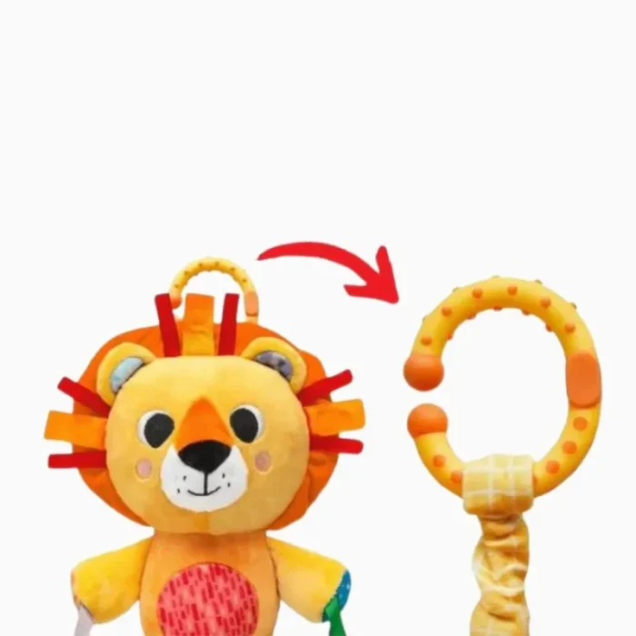 Leão Pelúcia De Atividades Treme-treme Com Mordedor Buba - Imagem 5
