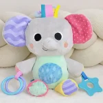 Elefante Pelúcia De Atividades Treme-treme Com Mordedor Buba - Imagem 2
