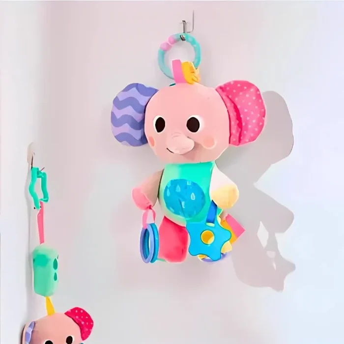 Elefante Pelúcia De Atividades Treme-treme Com Mordedor Buba - Imagem 3