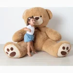 Tommy Urso de Pelúcia Gigante Bege Buba - Imagem 4