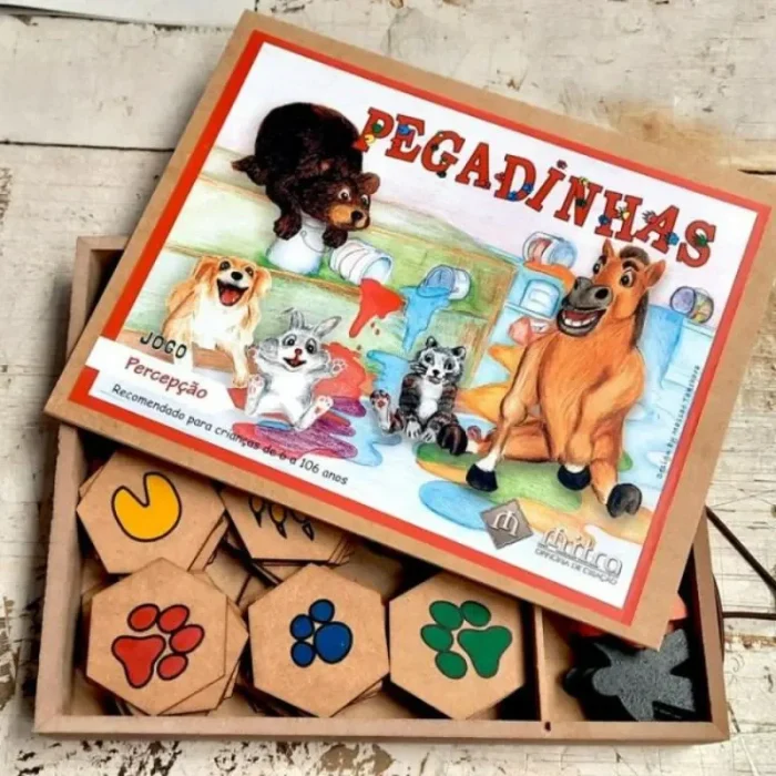Pegadinhas Jogo De Tabuleiro Em Madeira Mitra - Imagem 2