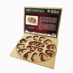 Mini Mancala Jogo De Tabuleiro Em Madeira Mitra - Imagem 6