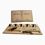 Senet Jogo de Tabuleiro Em Madeira Mitra - Imagem 2