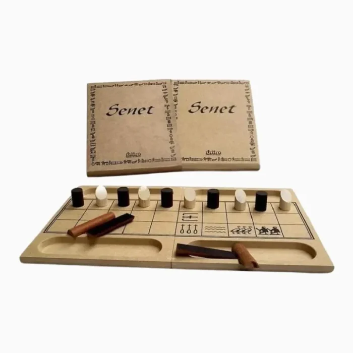 Senet Jogo de Tabuleiro Em Madeira Mitra - Imagem 2