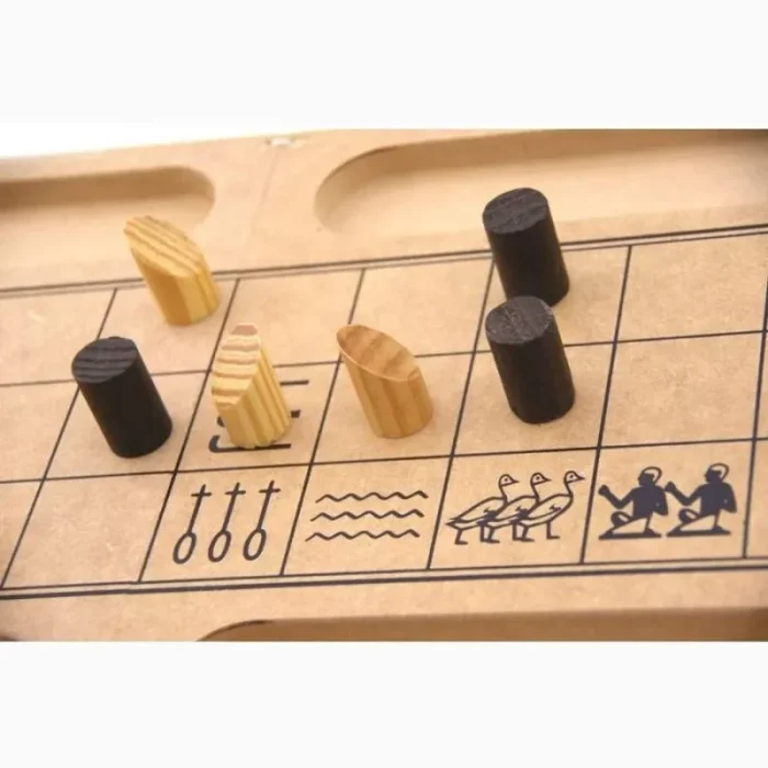 Senet Jogo de Tabuleiro Em Madeira Mitra - Imagem 3