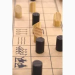 Senet Jogo de Tabuleiro Em Madeira Mitra - Imagem 4