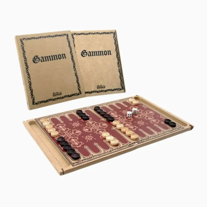 Gammon Jogo De Tabuleiro Em Madeira Mitra - Imagem 4