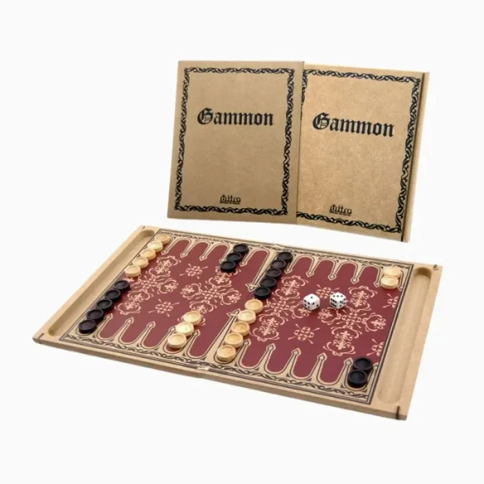 Gammon Jogo De Tabuleiro Em Madeira Mitra - Imagem 7