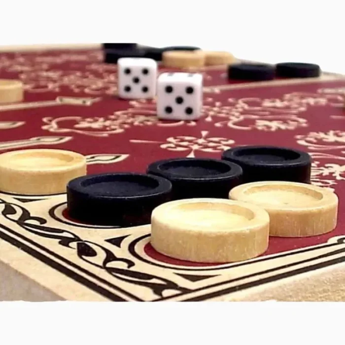 Gammon Jogo De Tabuleiro Em Madeira Mitra - Imagem 6