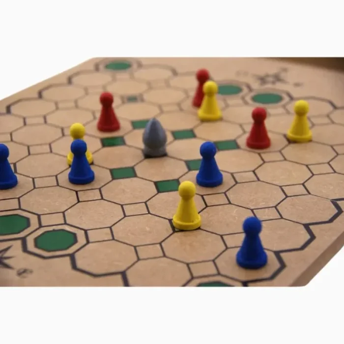 Excalibur Jogo De Tabuleiro Em Madeira Mitra - Imagem 4