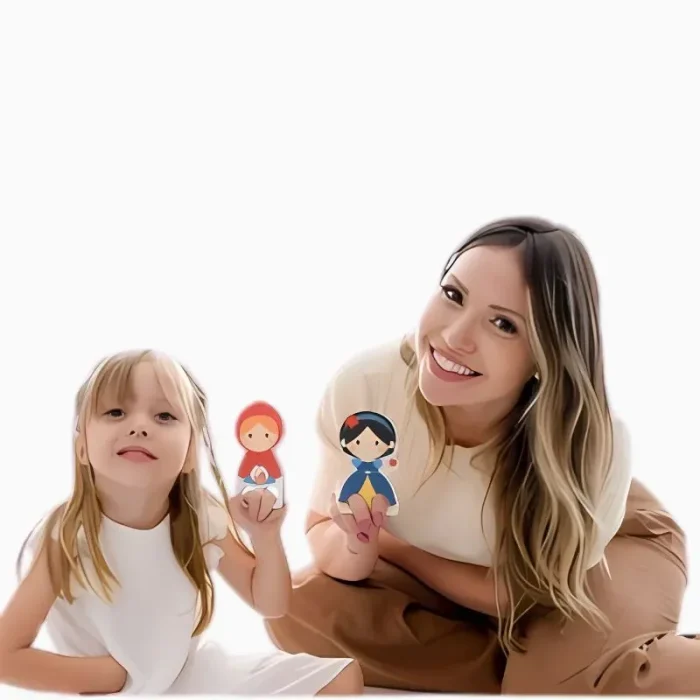 Dedoche A Branca De Neve Em Madeira Babebi - Imagem 2