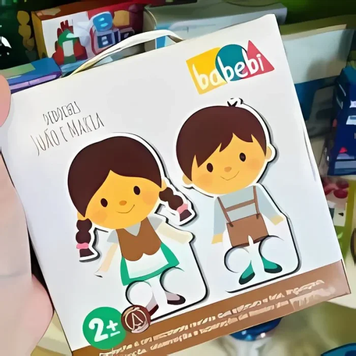 Dedoche João e Maria Em Madeira Babebi - Imagem 2