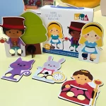 Dedoche Alice No País Das Maravilhas Em Madeira Babebi - Imagem 2