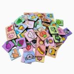 Kit Figuras Magnéticas Em Madeira 96PÇS Babebi - Imagem 2