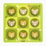 Jogo Da Velha Entre Gato e Rato Em Madeira Babebi - Imagem 4