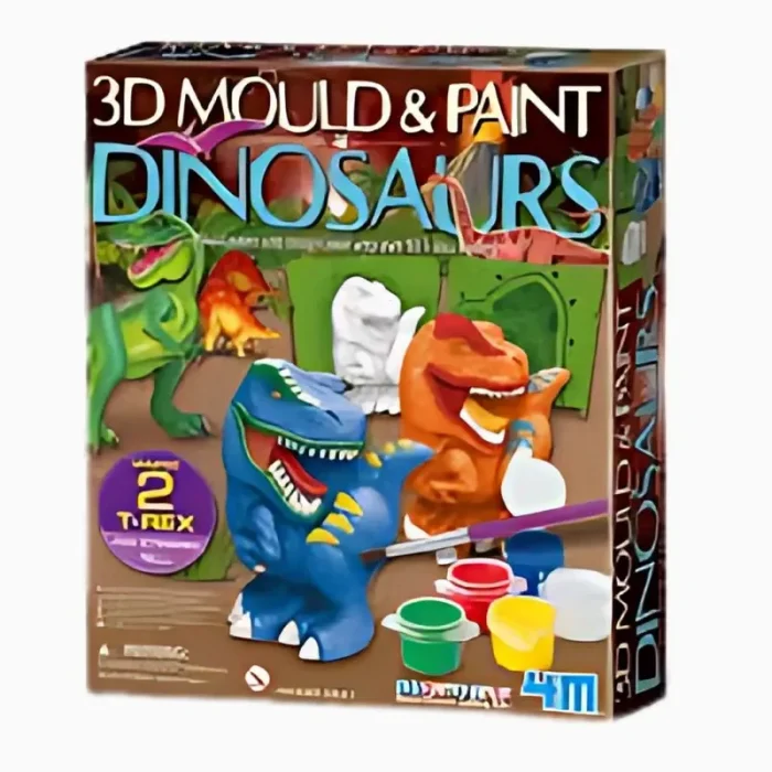 Molde e Pinte: Dinossauros 4M - Imagem 1