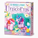 Molde e Pinte: Glitter Unicórnio 4M