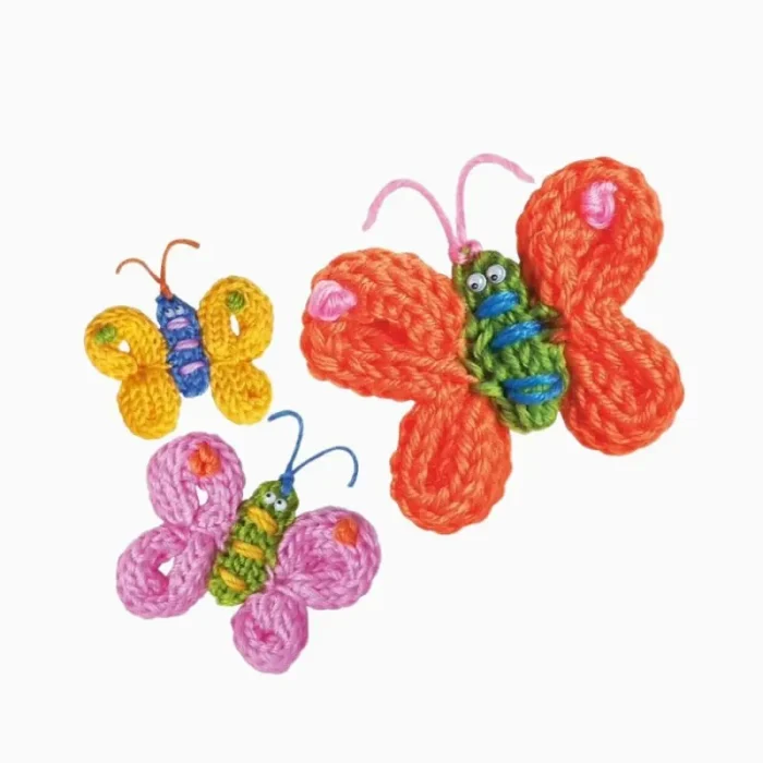 Kit de Tricô Francês Borboleta 4M - Imagem 2