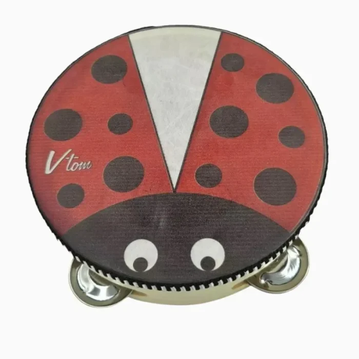 Pandeiro 15cm Com Platinela Joaninha Jog Vibratom - Imagem 2
