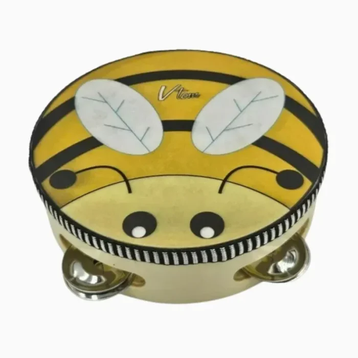 Pandeiro 15cm Com Platinela Abelhinha Jog Vibratom - Imagem 1