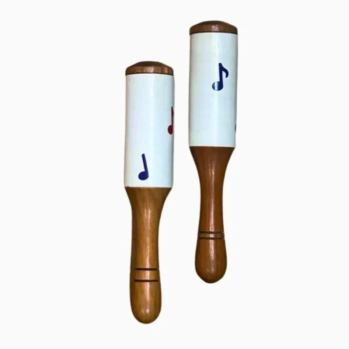 Par De Maraca Com Cabo De Madeira Jog Vibratom - Imagem 4