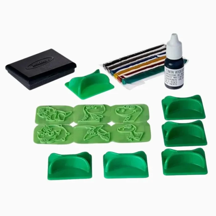 Carimbo Pedagogico Dinossauro Fofossauro 6PÇS Xalingo - Imagem 3