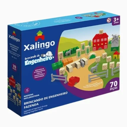 Brincando De Engenheiro na Fazenda 70PÇS Xalingo