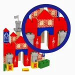 Brincando De Engenheiro Castelo Medieval 80PÇS Xalingo - Imagem 3