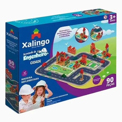Brincando De Engenheiro Na Cidade 90PÇS Xalingo