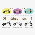 Bicicleta de Madeira Woodbike 3 em 1 Camara - Imagem 3