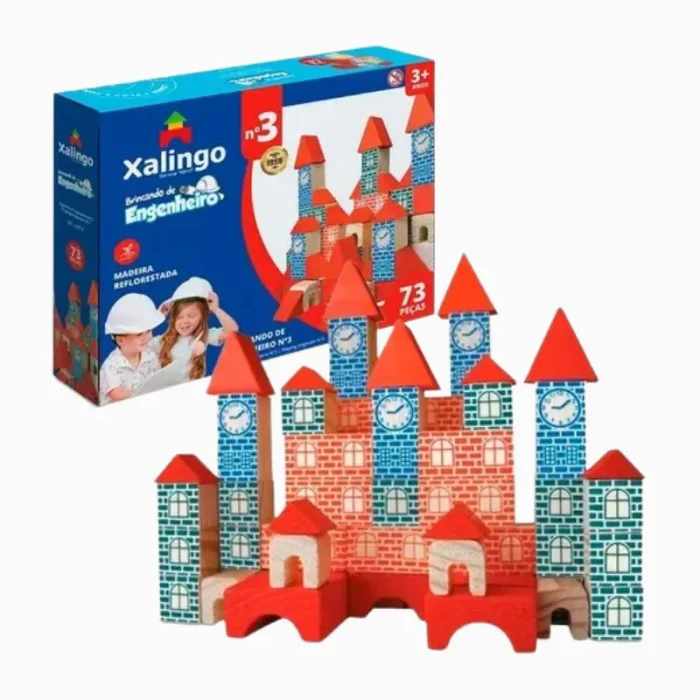 Brincando De Engenheiro N°3 73PÇS Xalingo - Imagem 6