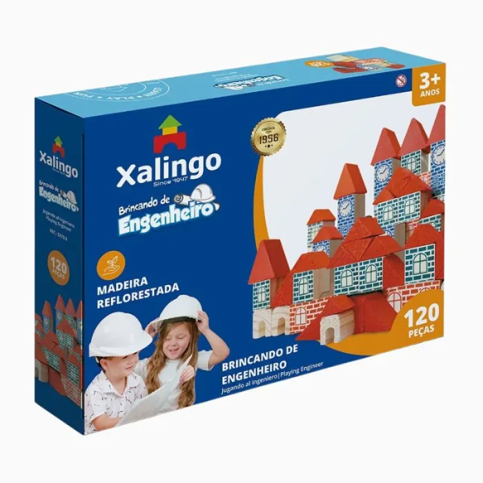 Brincando de Engenheiro Blocos de Montar 120PÇS Xalingo - Imagem 1