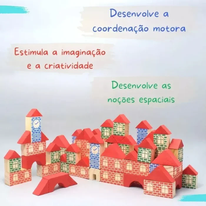 Brincando de Engenheiro Blocos de Montar 120PÇS Xalingo - Imagem 2
