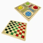 Jogo De Dama E Ludo Em Madeira Carimbrás - Imagem 4